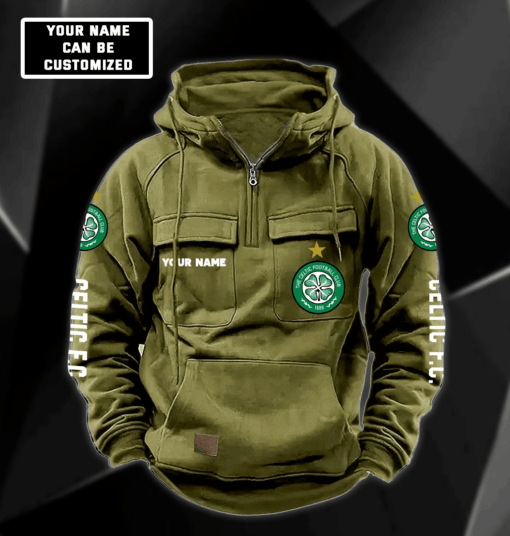 CELTIC F.C. Cargo Hoodie PM317 - LH - Image 2