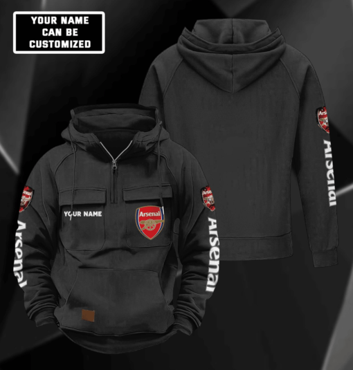 Arsenal F.C. Cargo Hoodie PM314 - LH - Image 5