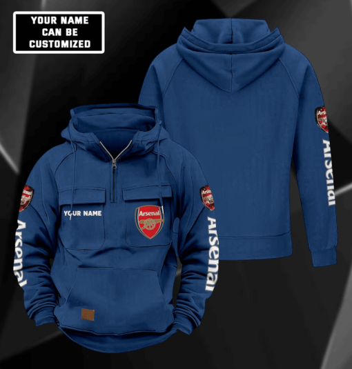 Arsenal F.C. Cargo Hoodie PM314 - LH - Image 4