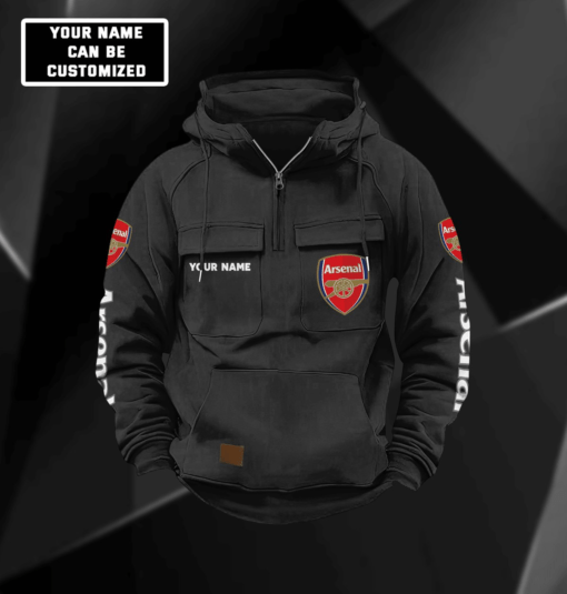 Arsenal F.C. Cargo Hoodie PM714 - LH - Image 4