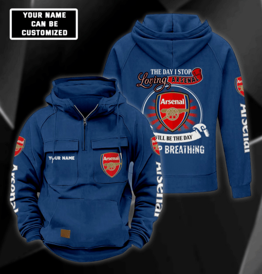 Arsenal F.C. Cargo Hoodie PM714 - LH - Image 2