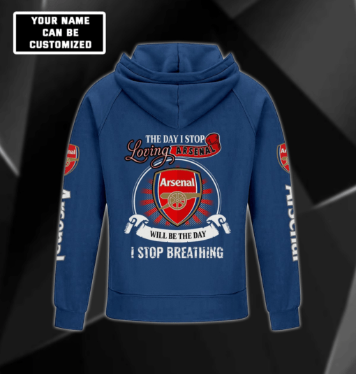 Arsenal F.C. Cargo Hoodie PM714 - LH - Image 7