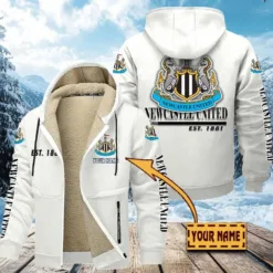 Newcastle United F.C. Zip Hoodie Velvet PM342 - LH