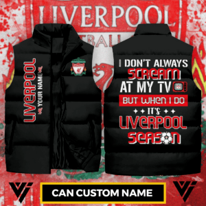 Liverpool F.C. Can Personalize Sleeveless Down Jacket PM564 - LH