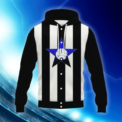 Newcastle United F.C. Hooded Baseball Jacket PM4545 - LH - Image 2