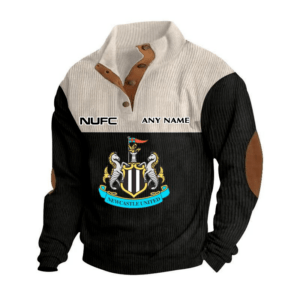 [CAN CUSTOM NAME] Newcastle United F.C. Pullover Tops with Elbow Patches Sweatshirt PM54 - LH