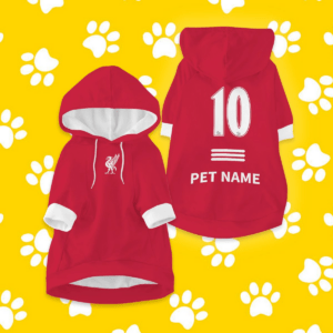 Liverpool F.C Cute Custom Name & Number Pet Hoodie PM45 - LH