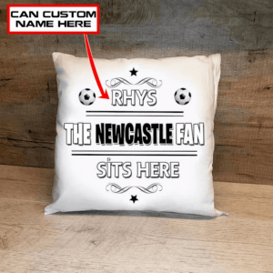 Newcastle United F.C. Personalised Pillow (with inner) PM34 - LH