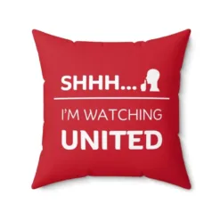 Manchester United Funny Quote Red Square Pillow (with inner) PM346 - LH