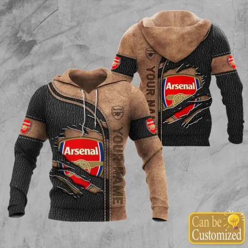 Arsenal F.C. 3D Full Printing Set ( Hoodie, Zip Hoodie, Short, T-shirt,...) - LH