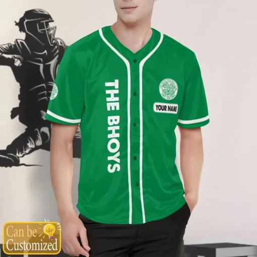 Celtic Football Club Baseball Jersey Custom Name PM345 - LH - Image 2