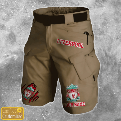 Liverpool F.C. Mens Upgraded Military Tactical Shorts (No Belt) PM34 - LH - Image 5