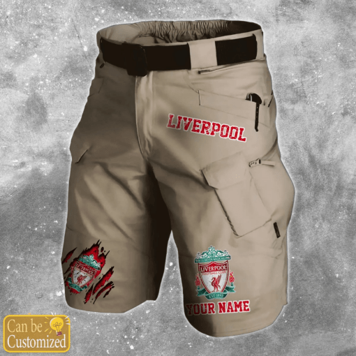 Liverpool F.C. Mens Upgraded Military Tactical Shorts (No Belt) PM34 - LH - Image 3
