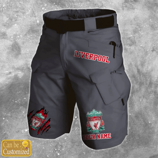 Liverpool F.C. Mens Upgraded Military Tactical Shorts (No Belt) PM34 - LH - Image 4