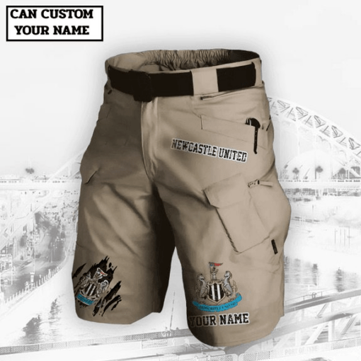 Newcastle United F.C. Mens Upgraded Military Tactical Shorts (No Belt) PM34 - LH - Image 3