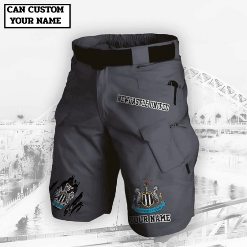 Newcastle United F.C. Mens Upgraded Military Tactical Shorts (No Belt) PM34 - LH - Image 4