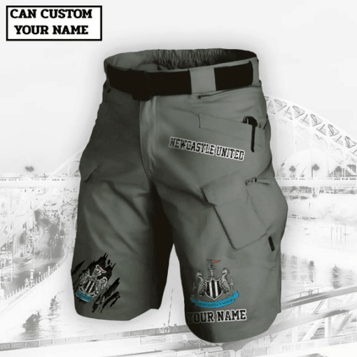 Newcastle United F.C. Mens Upgraded Military Tactical Shorts (No Belt) PM34 - LH - Image 2