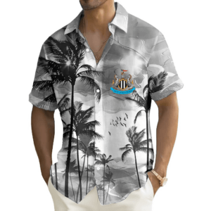 Newcastle United F.C. Summer Beach Hawaiian Shirt With Pocket PM34 - LH