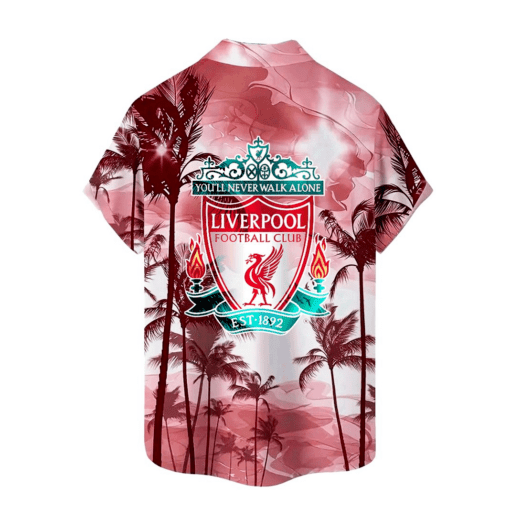 Liverpool F.C. Summer Beach Hawaiian Shirt With Pocket PM34 - LH - Image 2