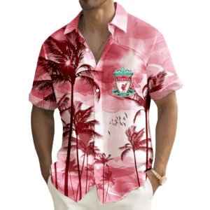 Liverpool F.C. Summer Beach Hawaiian Shirt With Pocket PM34 - LH