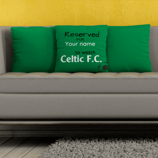 Celtic F.C. Personalised Pillow (with inner) PM45 - LH - Image 4