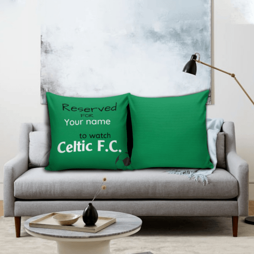 Celtic F.C. Personalised Pillow (with inner) PM45 - LH - Image 2