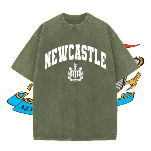 Newcastle United Mineral Wash T-Shirt PM345 - LH - Image 3