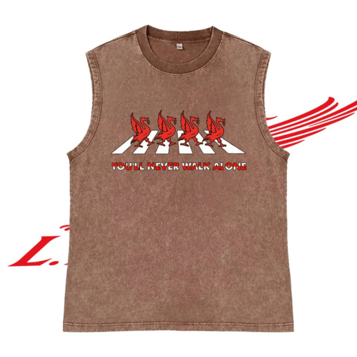 Liverpool F.C. Washed Distressed Sleeveless Vest PM45 - LH - Image 3