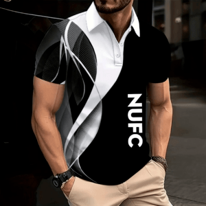Newcastle United FC Trendy Print Summer Set (Zipper Polo, Short, Hawaii,...) PM45 - LH