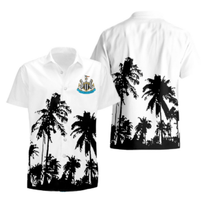 Newcastle United FC Full Printing White Summer Set (Zipper Polo, Short, Hawaii,...) PM22 - LH