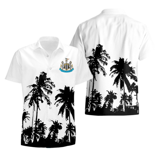 Newcastle United FC Full Printing White Summer Set (Zipper Polo, Short, Hawaii,...) PM22 - LH