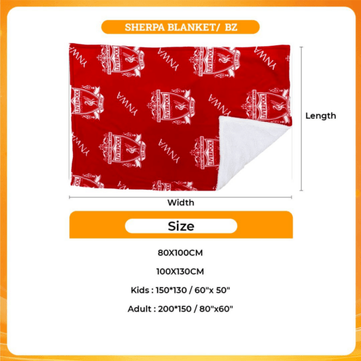 Liverpool F.C. The Baby Velvet Fleece Blanket (330GSM) - Image 5