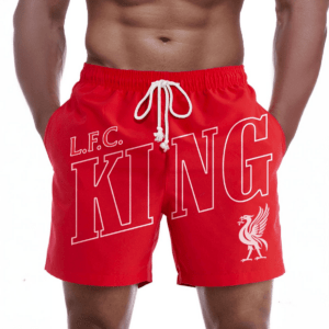 Liverpool FC Men's Red Full-Print King Shorts - L.F.C King Edition - PL99 - LH