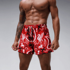 Liverpool F.C Liver Bird Hawaii Beach Shorts With Tribal Patterns PL100 - LH