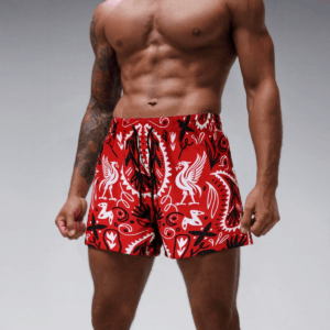 Liverpool F.C Liver Bird Hawaii Beach Shorts With Tribal Patterns PL100 - LH
