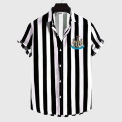 Newcastle United F.C. Black And White Button Up Shirt For This Summer PM89 - LH