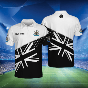 Newcastle United F.C ft UK Flag Polo Shirt Edition 2025 - LH