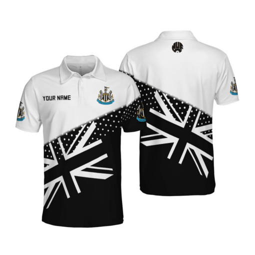 Newcastle United F.C ft UK Flag Polo Shirt Edition 2025 - LH - Image 2