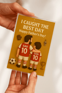 Arsenal F.C. Personalized Acrylic Plaque – Father & Son Football Team Gift for Father’s Day | Actual Product Video in Description