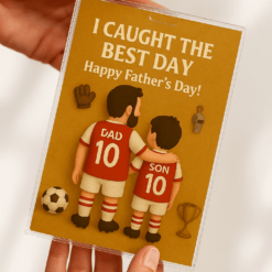 Arsenal F.C. Personalized Acrylic Plaque – Father & Son Football Team Gift for Father’s Day | Actual Product Video in Description
