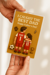 Arsenal F.C. Personalized Acrylic Plaque – Father & Girl Football Team Gift for Father’s Day | Actual Product Video in Description