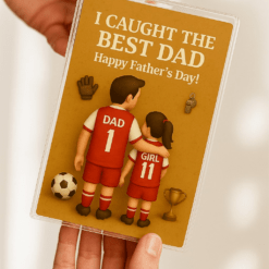 Arsenal F.C. Personalized Acrylic Plaque – Father & Girl Football Team Gift for Father’s Day | Actual Product Video in Description