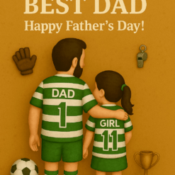 Celtic F.C. Personalized Acrylic Plaque – Father & Girl Football Team Gift for Father’s Day | Actual Product Video in Description