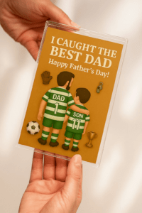 Celtic F.C. Personalized Acrylic Plaque – Father & Son Football Team Gift for Father’s Day | Actual Product Video in Description