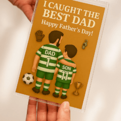 Celtic F.C. Personalized Acrylic Plaque – Father & Son Football Team Gift for Father’s Day | Actual Product Video in Description