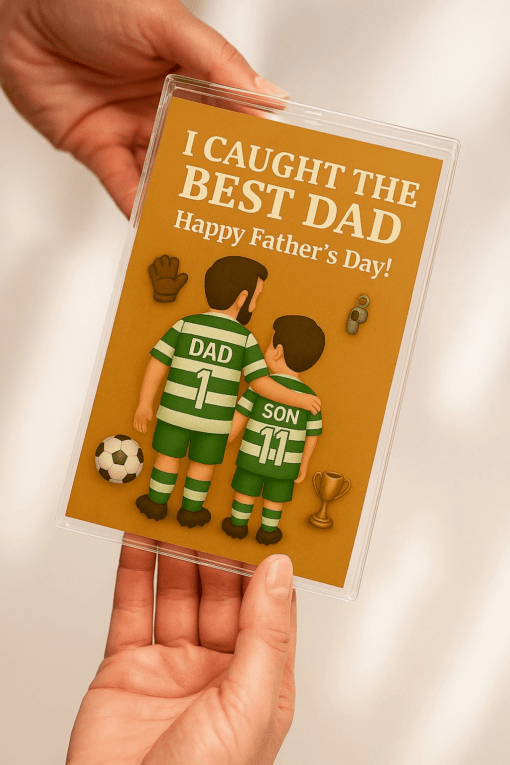 Celtic F.C. Personalized Acrylic Plaque – Father & Son Football Team Gift for Father’s Day | Actual Product Video in Description