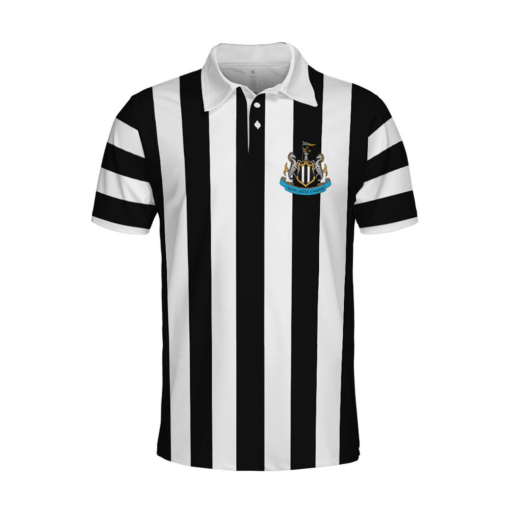 Newcastle United F.C. Black And White Polo Shirt For This Summer PM89 - LH - Image 3