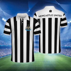 Newcastle United F.C. Black And White Polo Shirt For This Summer PM89 - LH