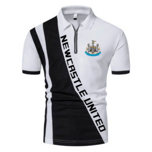 Newcastle United FC 3D Full Printing Zip Polo and Shirt Set PL98 - LH