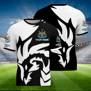 Newcastle United F.C. 3D Full Printing Magpie Flame Seahorse Shirt | Personalized NUFC Fan Tee - LH
